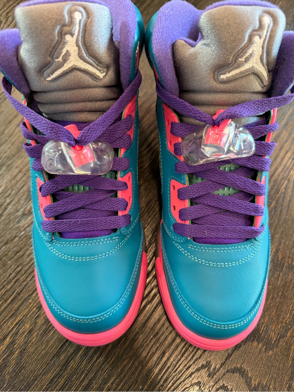Air Jordan 5 Tropical Teal Kids Size 5y - Picture 4 of 10